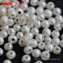 7-8mm Round Big Hole Fresh Water Pearls Beads Farm
